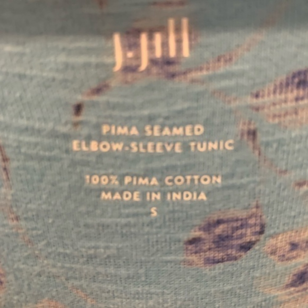 J Jill Pima Cotton floral top - Picture 6 of 10